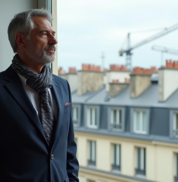Immobilier France : baisse des prix, tendance à la chute ? Agent immobilier parisien dans un appartement moderne