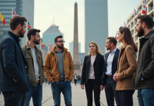 Laïcité : les pays les plus laïques au monde et leur classement Groupe diversifié autour d'un monument en milieu urbain