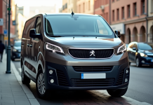 Véhicule Peugeot Expert en ville lors de la journée