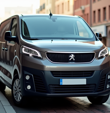 Véhicule Peugeot Expert en ville lors de la journée
